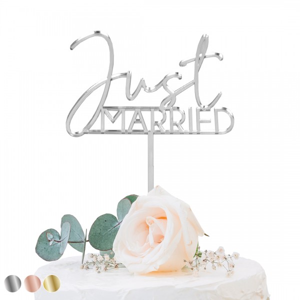 Cake Topper Acryl Spiegel | Hochzeit | Just married
