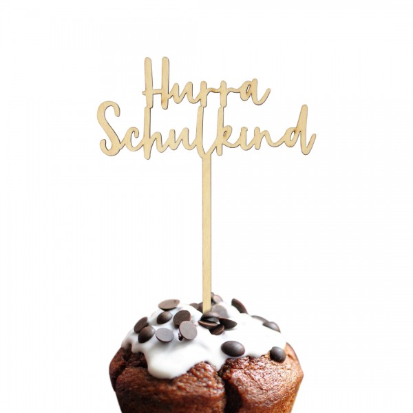 Cake Topper - Schulanfang - Hurra Schulkind