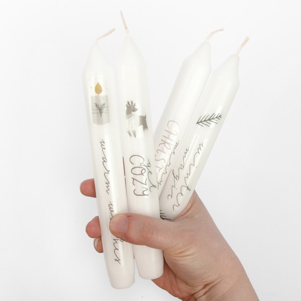 Kerzentattoofolie Wintertiere