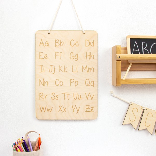 Holzschild | ABC | Schule | Lesen lernen