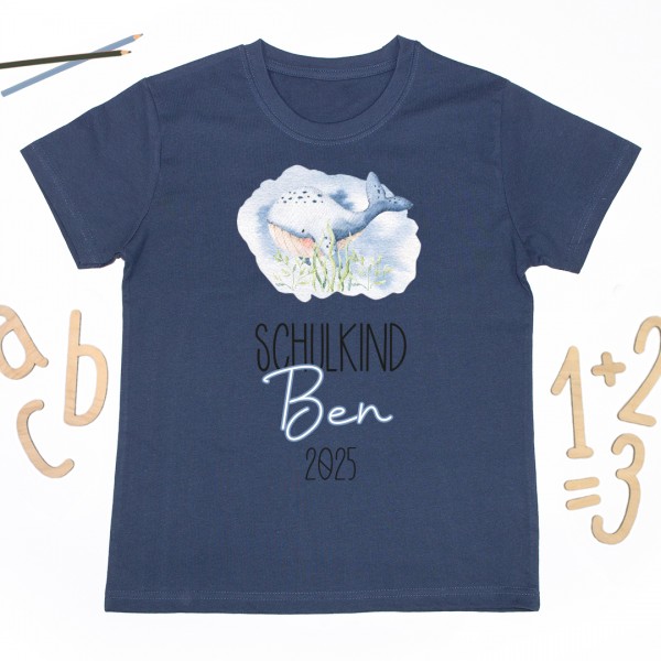 Schulkindshirt | Unterwasserwelt | Wunschname & Wunschjahr