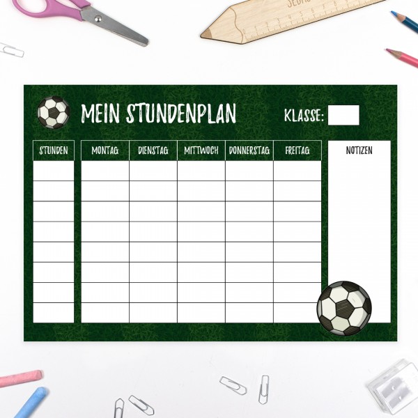 2er Set Stundenplan | Fussballchampion