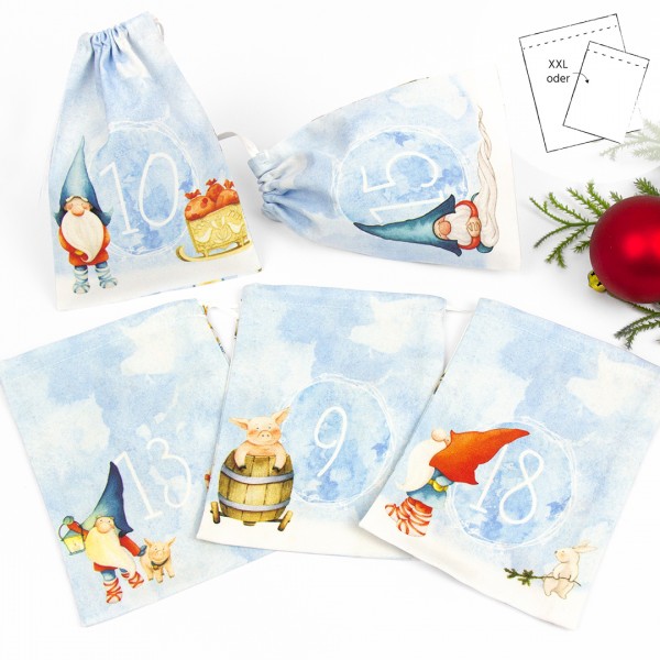 Adventskalender | Säckchen | Zwerg | Wichtelfreunde 24 Stk.