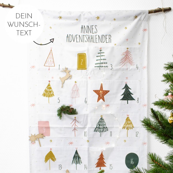 Adventskalender | Tannenbaum | Christmas Trees | Wunschtext