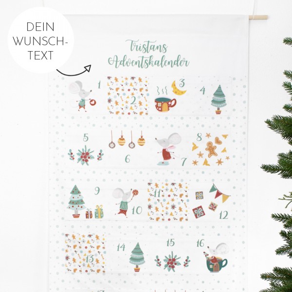 Adventskalender | Maus | Cheesy Christmas | Wunschtext