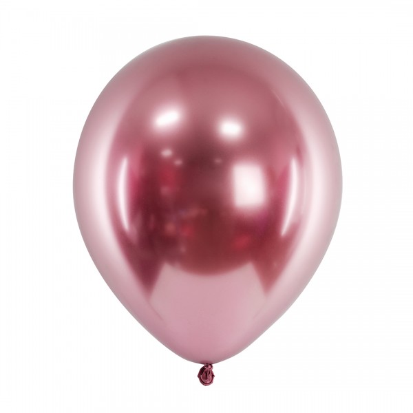 Ballons - Party Deko – Roségold glänzend 30 cm 50 Stk. Detail