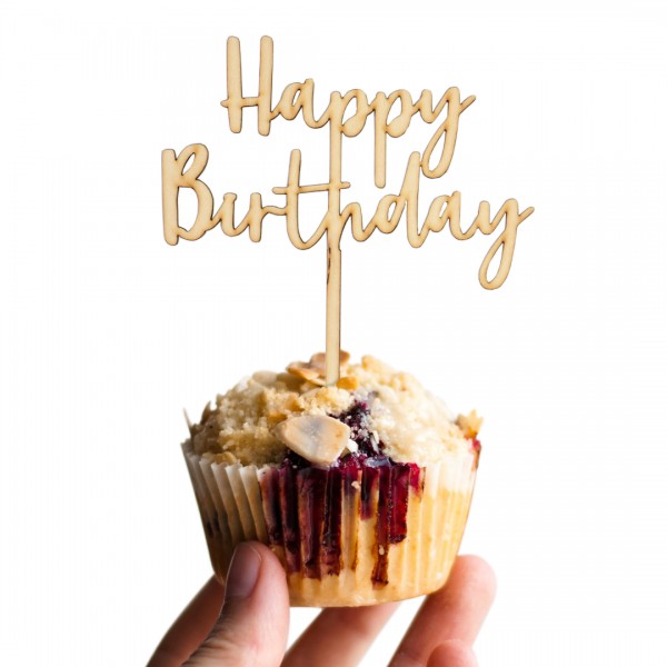 Cake Topper - Happy Birthday - verspielt