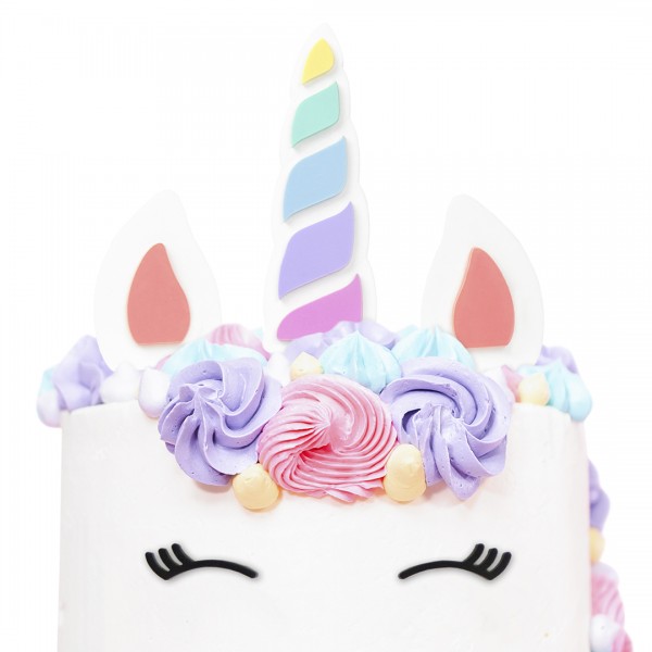 Set "Einhorn" | Acryl Cake Topper | matt