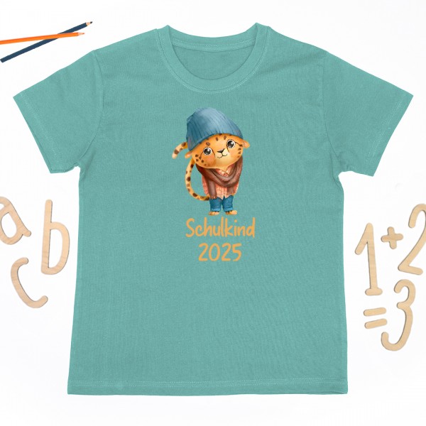 Schulkindshirt | Tierischer Schulfreund | Wunschname & Wunschjahr