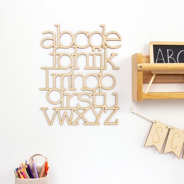 Alphabet aus Holz | ABC | Schule