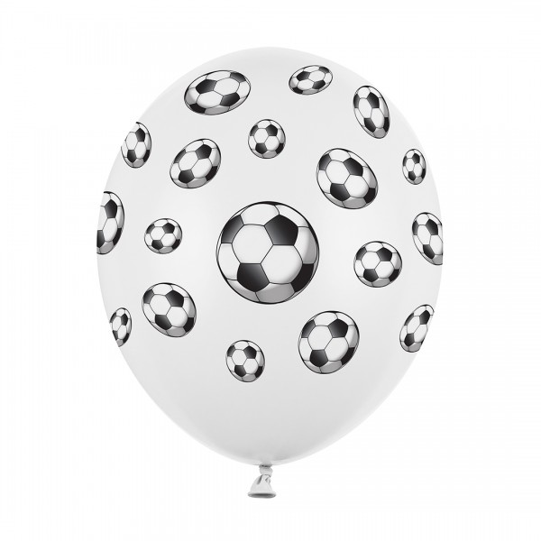 Luftballons | Party Deko | Fussball 30 cm 6 Stk.