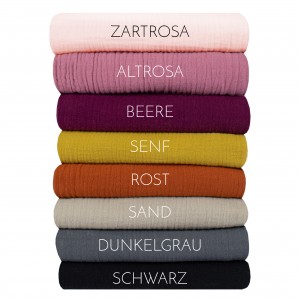 Vorschau: Musselintuch | Wunschfarbe Vorschau: Musselintuch | Wunschfarbe