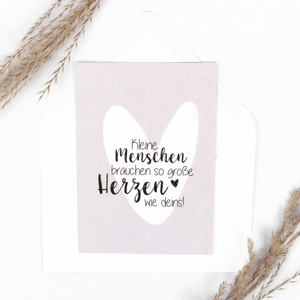 Abschied Postkarte | Herz | A6 | Abschiedsgeschenk Kindergarten | Schule | Geschenk