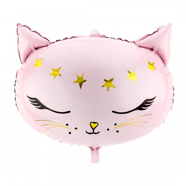 Folienballon Katze in Rosa