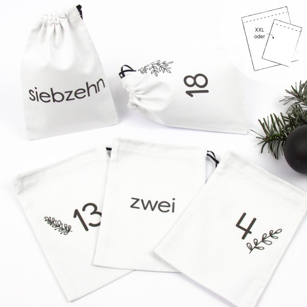 Adventskalender | Säckchen | Minimalistisch 24 Stk.