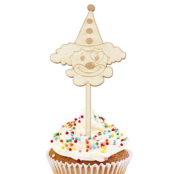 Cake Topper Holz | Clown | Herz