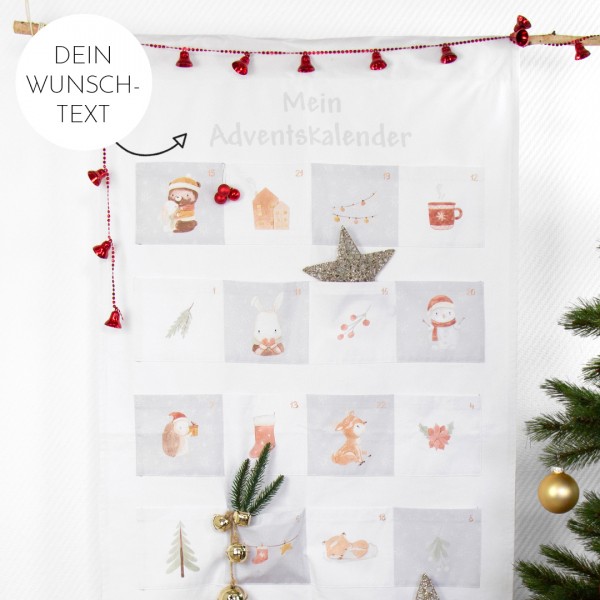 Adventskalender | Waldtiere | Weihnachten im Wald | Wunschtext