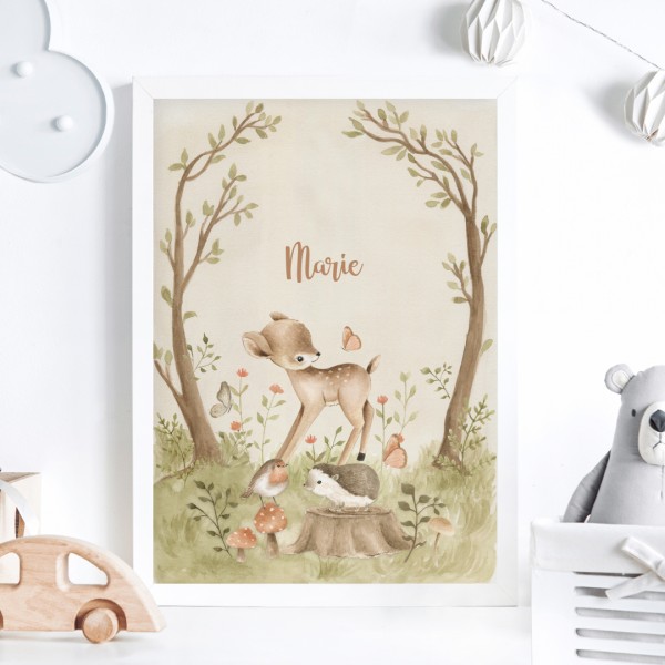 Kinderposter | Fabulous Forest | Wunschname