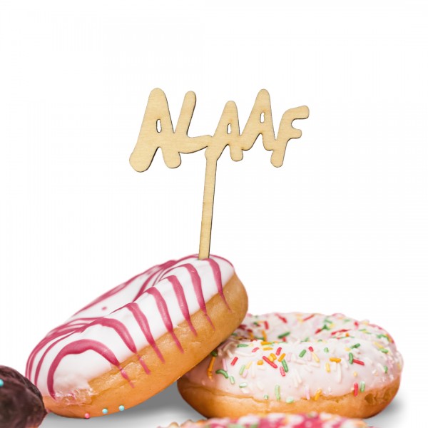 Cake Topper "Alaaf" auf Donut