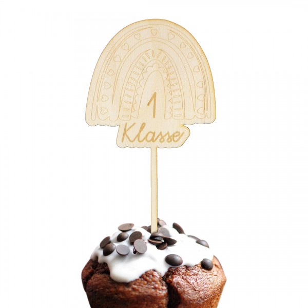 Cake Topper Holz | 1. Klasse