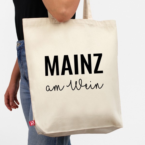 Jutebeutel bedruckt | Mainz am Wein | Einkaufstasche aus Baumwolle | Stoffbeutel