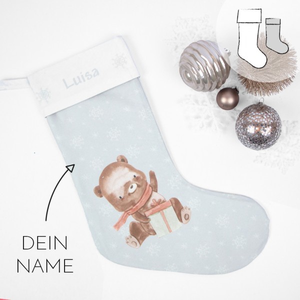 Nikolausstiefel | Waldtiere | Weihnachten im Wald | Wunschname