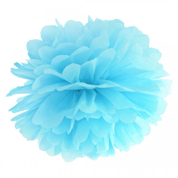 Pompon in Hellblau