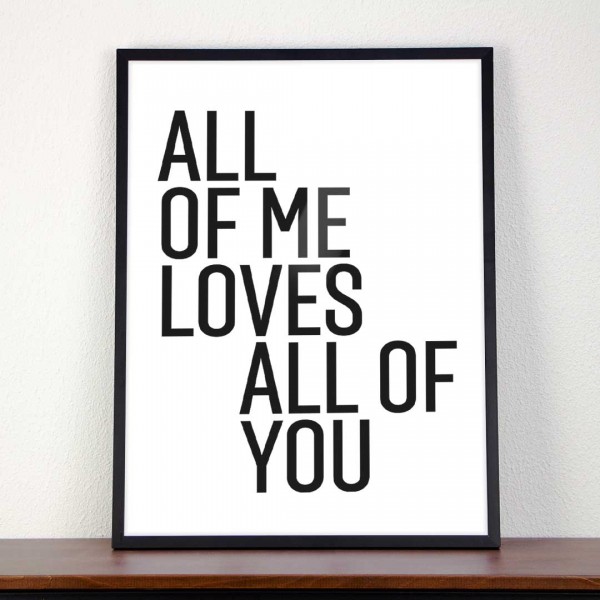 Poster | Typographie | All of me