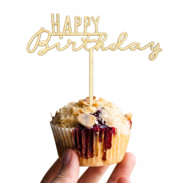 Cake Topper - Happy Birthday 
