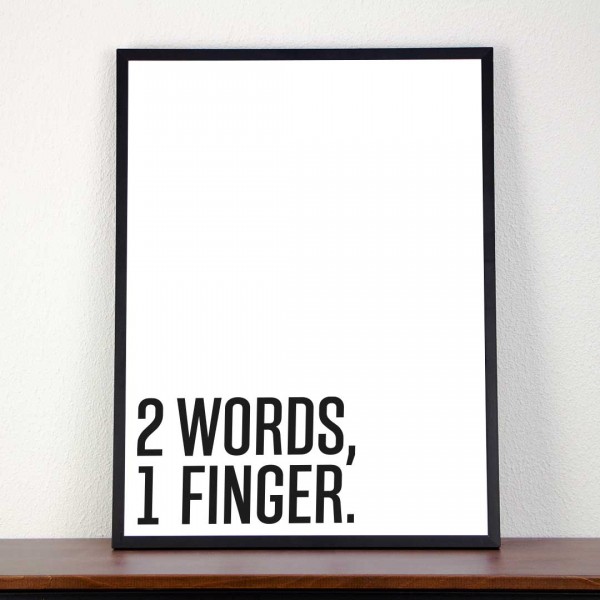 Poster | Typographie | 2 words