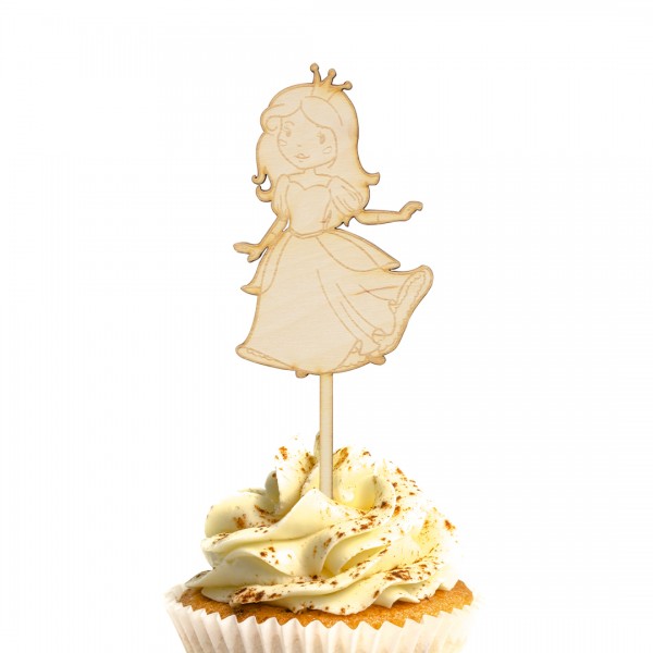 Cake Topper Holz | Prinzessin