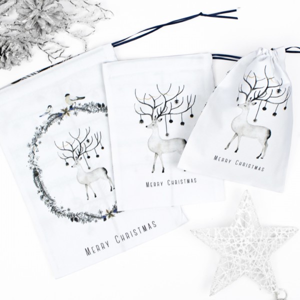 Geschenkbeutel | Hirsch | Winternight | 3 Stk.