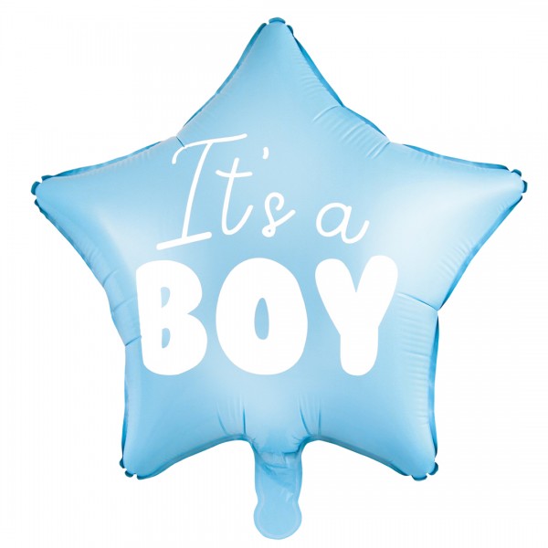 Folienballon It´s a boy in blau für babyparty