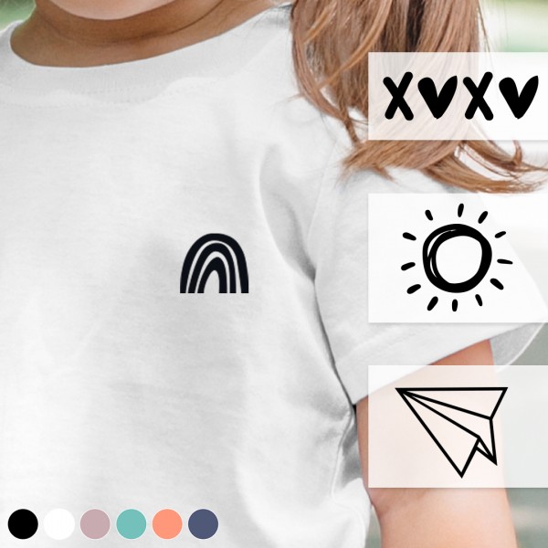 Kinder Shirt | Statement | Symbole | Wunschfarbe